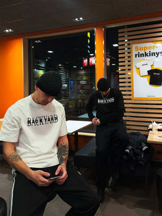 BACKYARD MUSIC TEE - BLACK