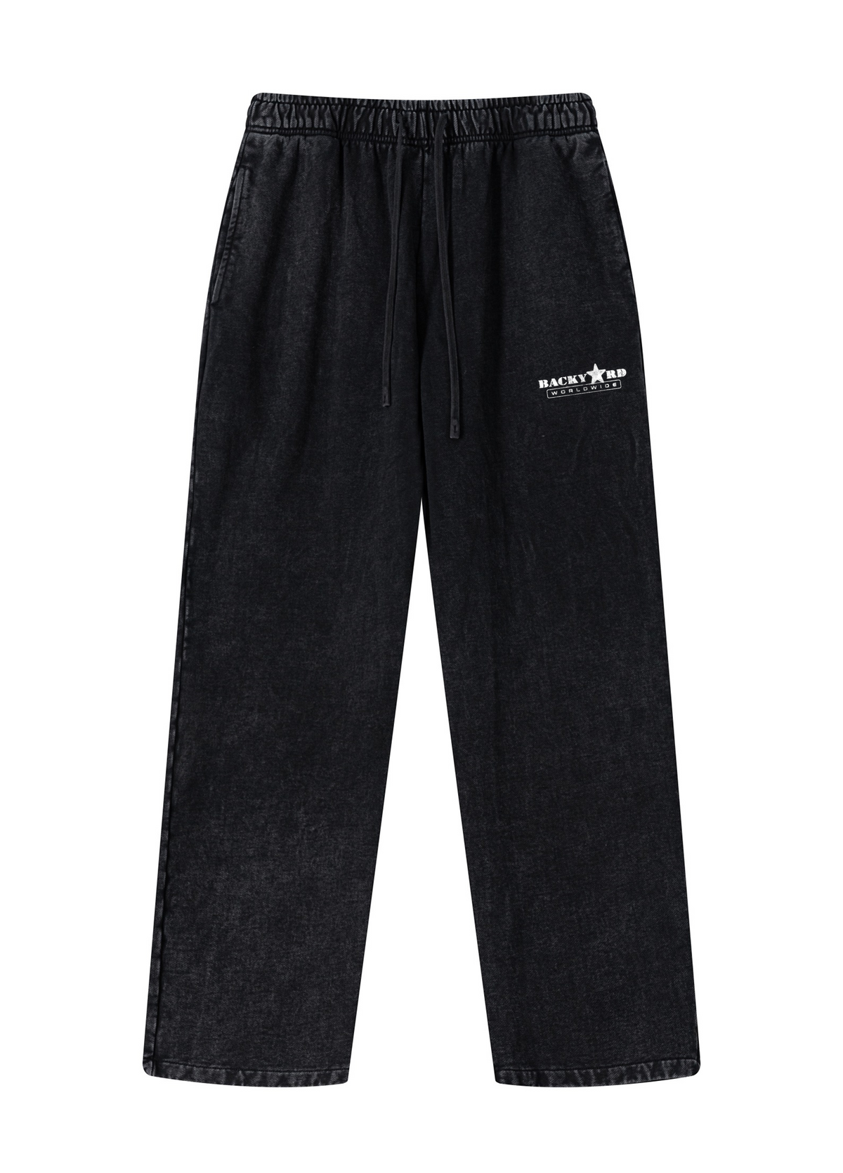 BACKYARD WORLDWIDE WASHED JOGGERS - BLACK