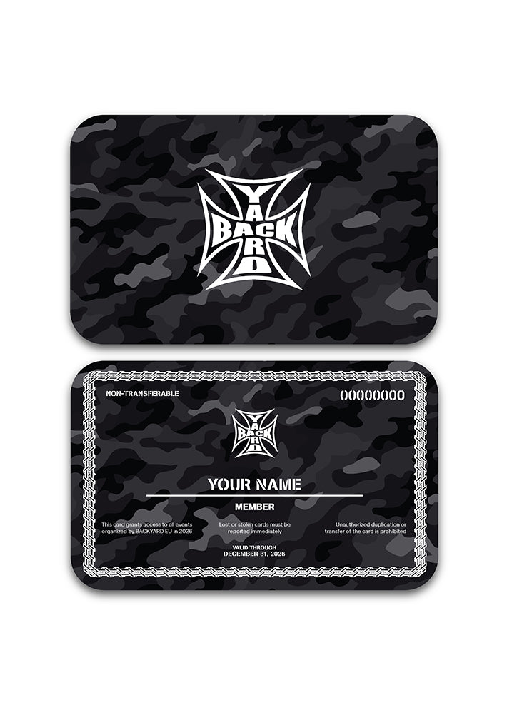 BACKYARD MEMBERSHIP CARD 2026