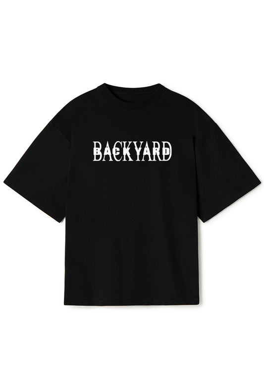 BACKYARD MUSIC TEE - BLACK