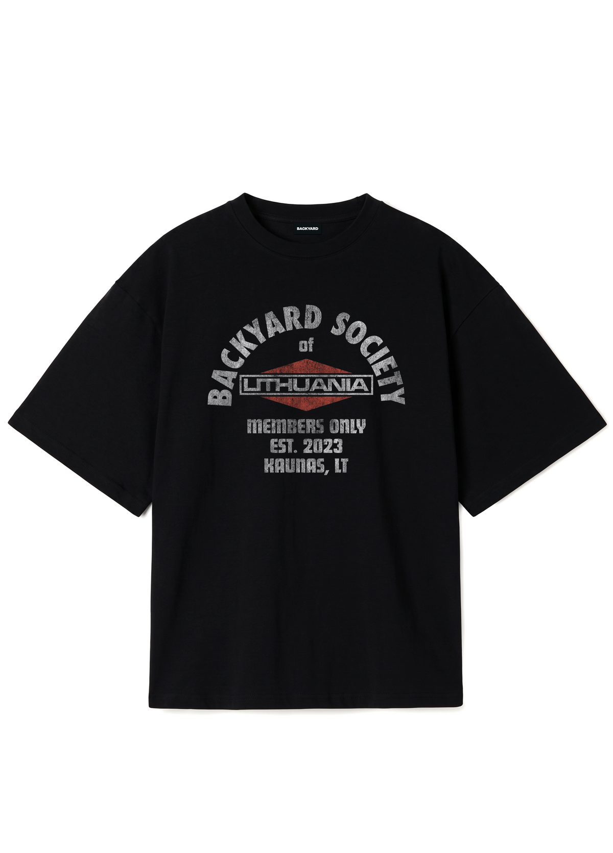 BACKYARD SOCIETY TEE - BLACK