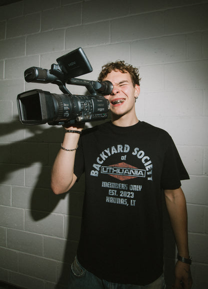 BACKYARD SOCIETY TEE - BLACK