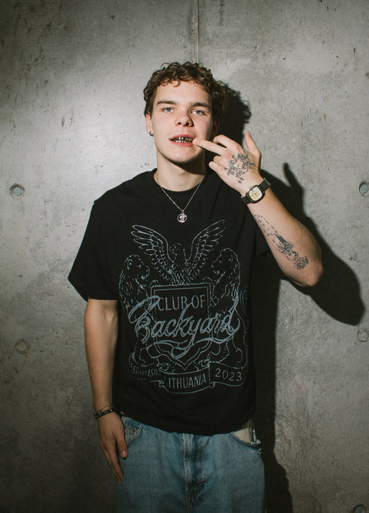 CLUB OF BACKYARD TEE - BLACK