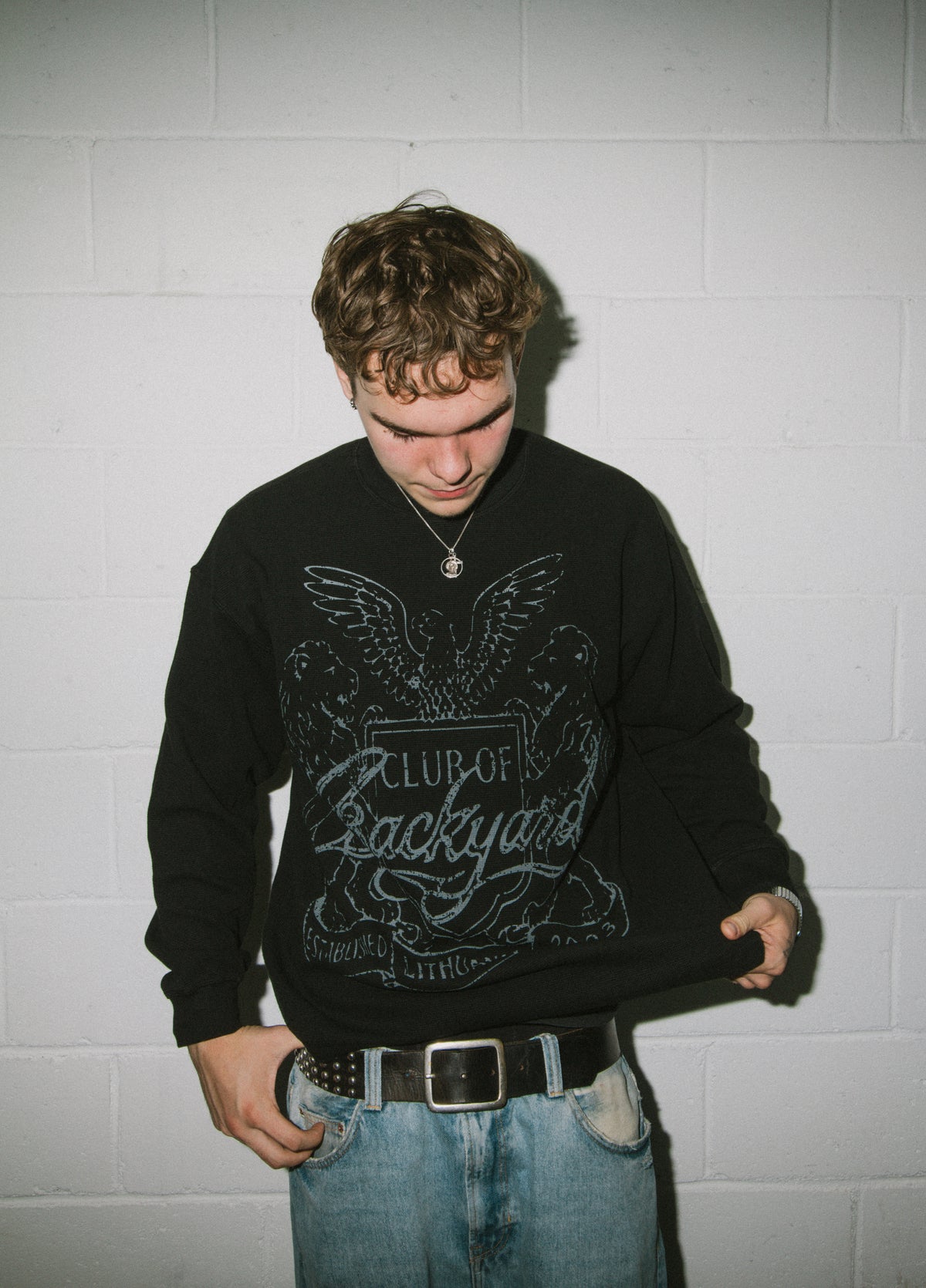 CLUB OF BACKYARD WAFFLE LONG SLEEVE