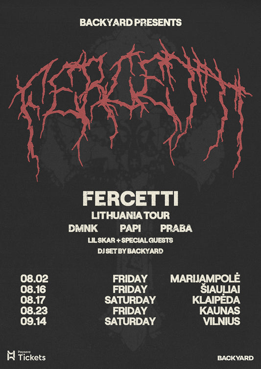 BACKYARD / FERCETTI TOUR A2 POSTER