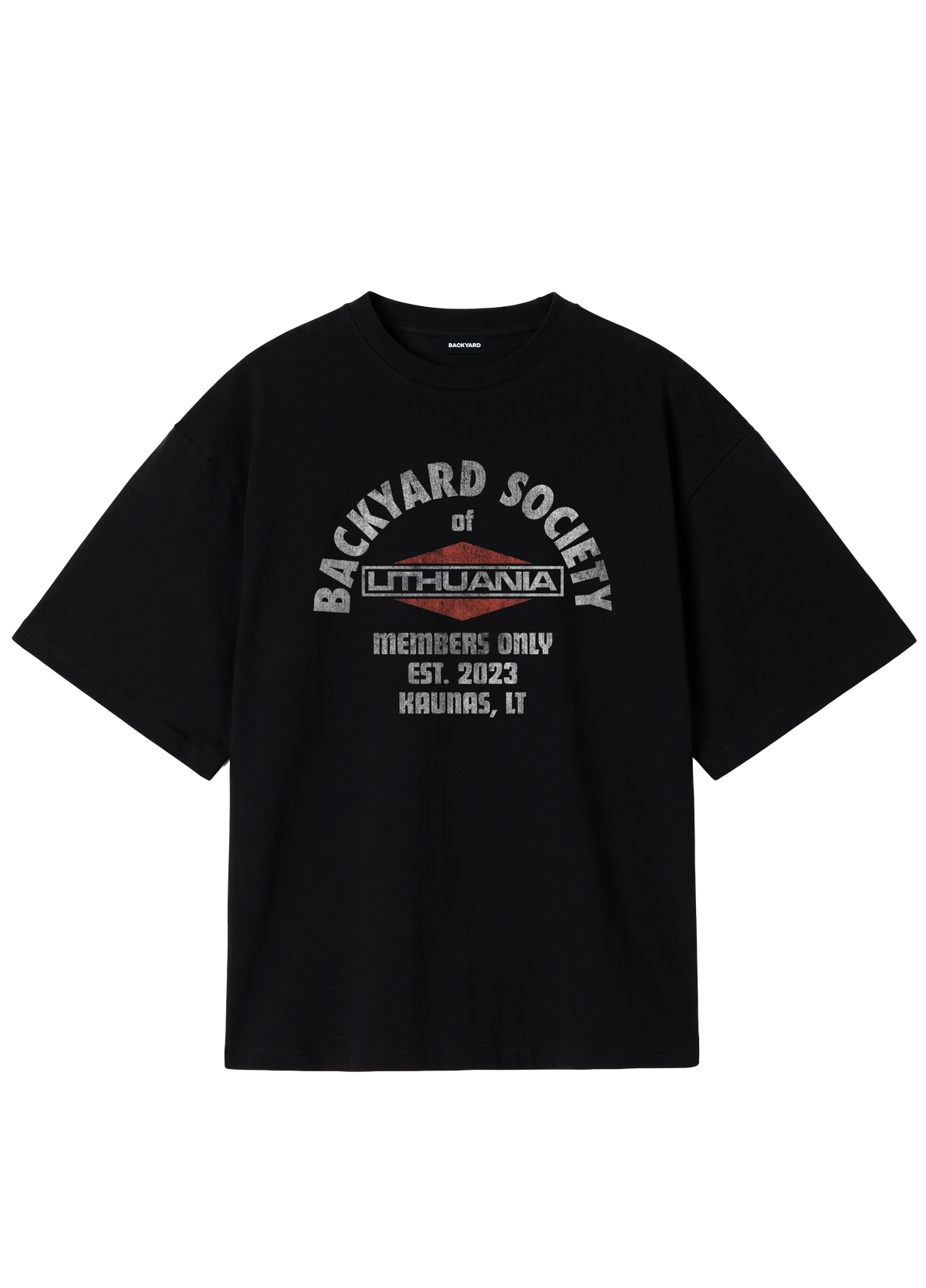 BACKYARD SOCIETY TEE - BLACK