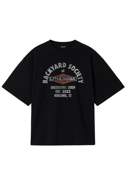 BACKYARD SOCIETY TEE - BLACK
