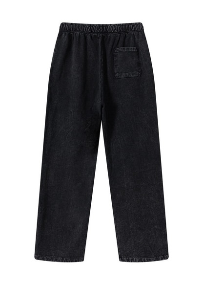 BACKYARD WORLDWIDE WASHED JOGGERS - BLACK