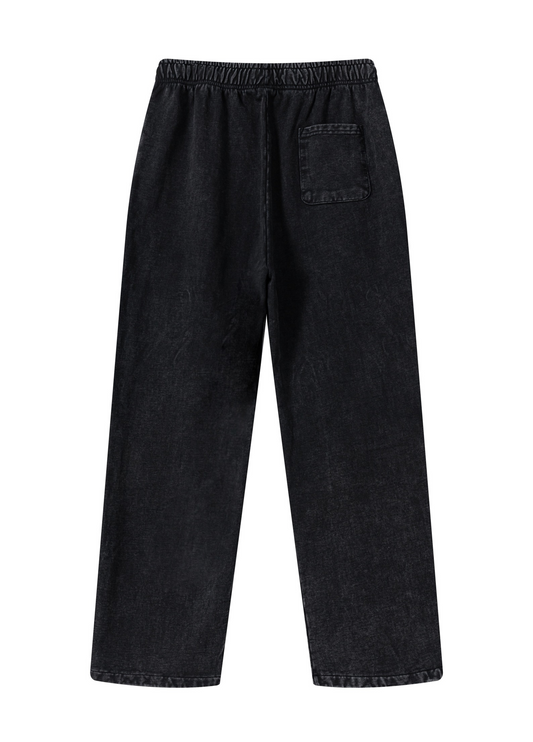 BACKYARD WORLDWIDE WASHED JOGGERS - BLACK