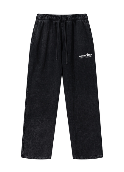 BACKYARD WORLDWIDE WASHED JOGGERS - BLACK