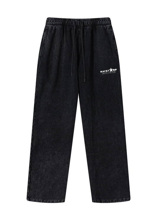 BACKYARD WORLDWIDE WASHED JOGGERS - BLACK