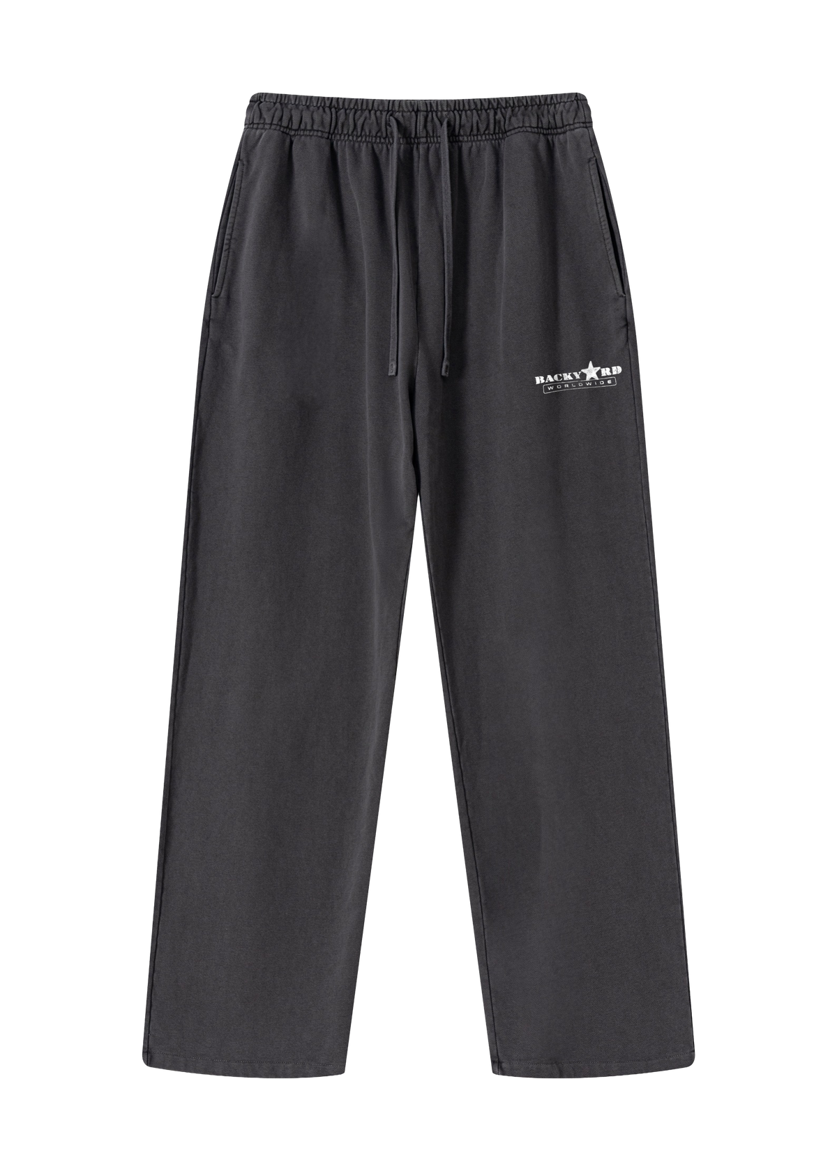 WORLDWIDE WASHED SWEATPANTS - DARK GREY