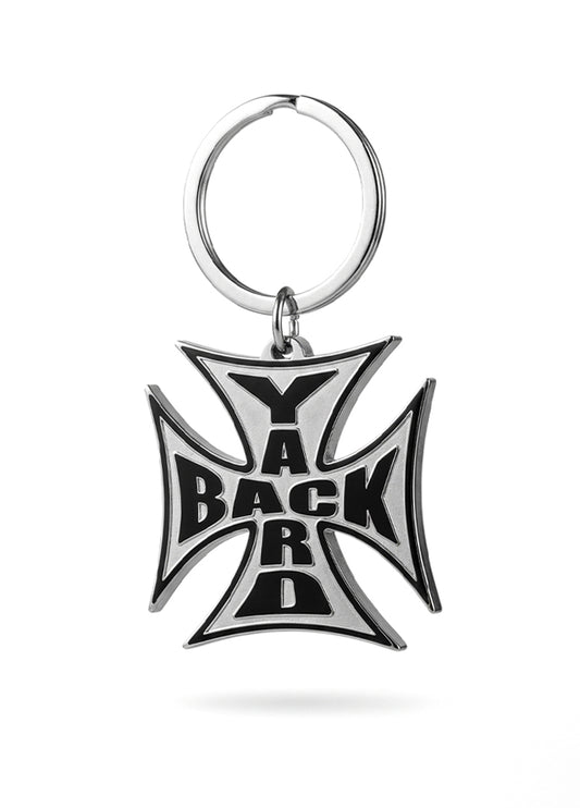 BACKYARD CROSS KEY CHAIN